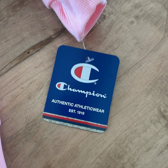 NWT Champion Girls Two Piece Set Fleece Crewneck Leggings Logo 24 months Fall - Picture 7 of 7